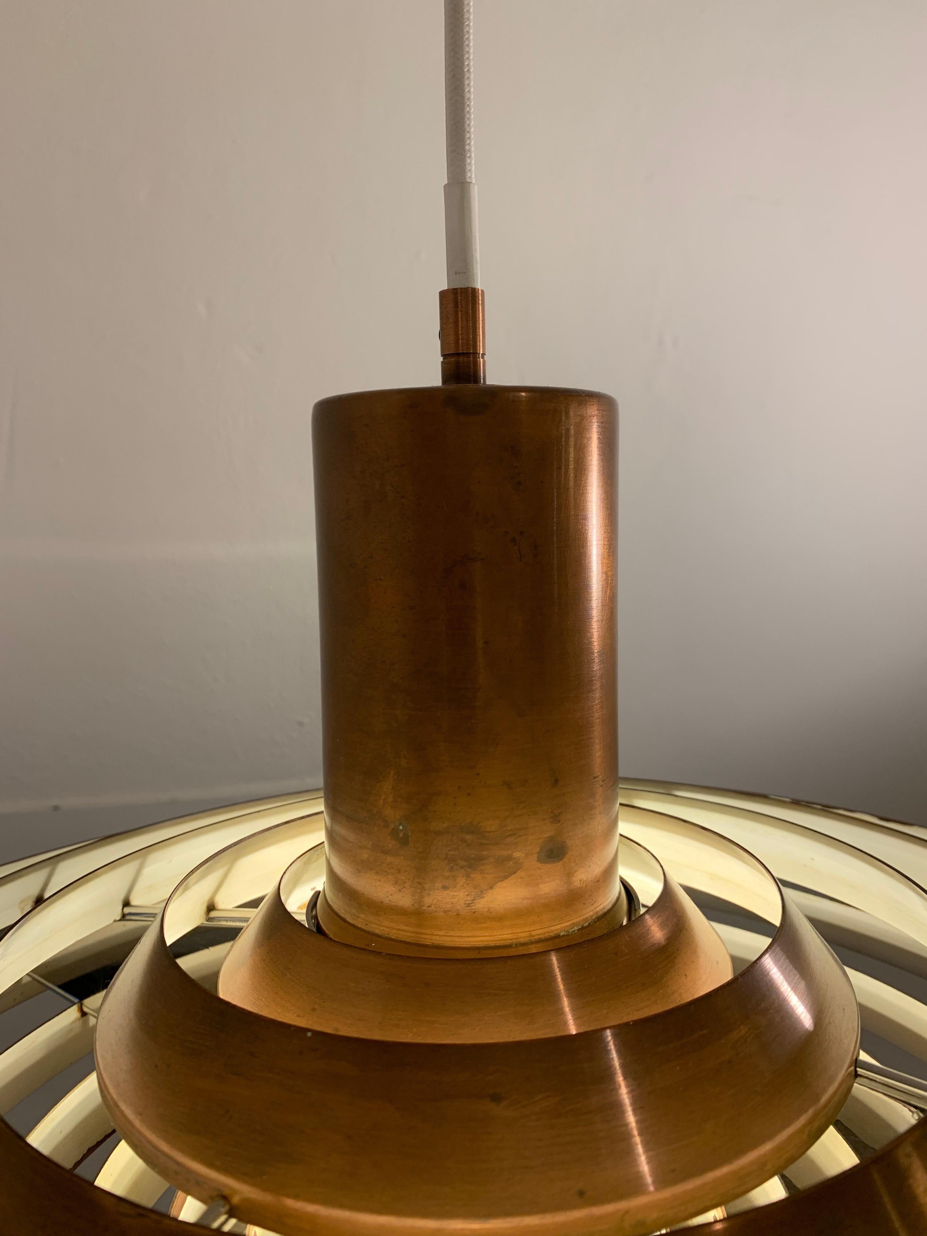 Early Copper Poul Henningsen 'Langelinie' / 'Plate' Lamp by Louis Poulsen 6