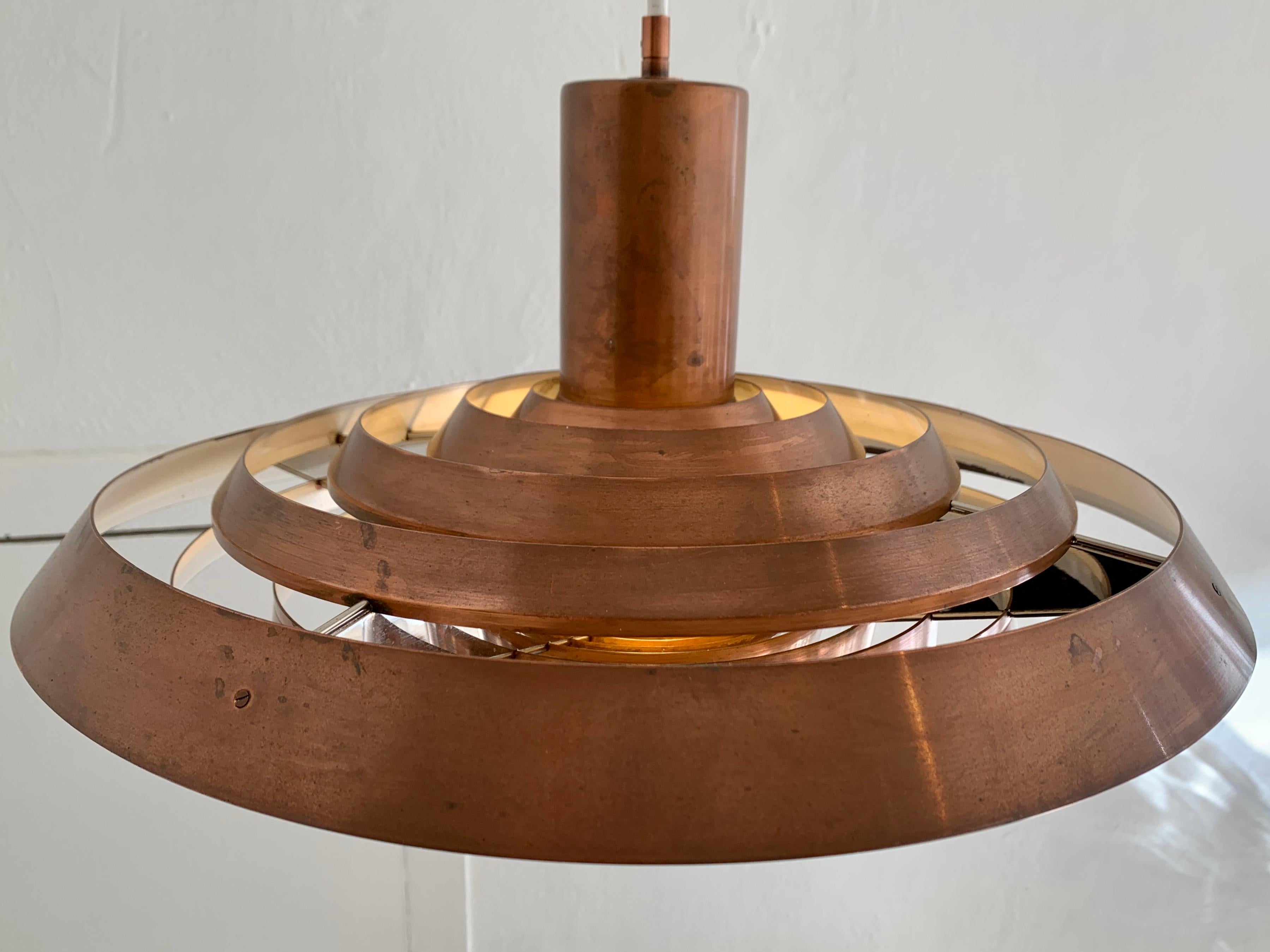 Early Copper Poul Henningsen 'Langelinie' / 'Plate' Lamp by Louis Poulsen 14