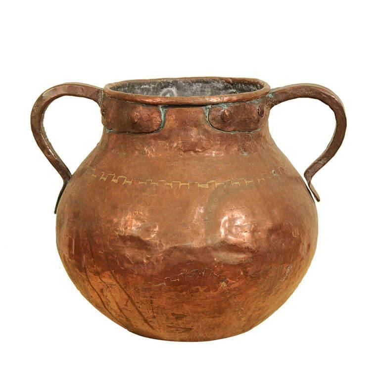 Early Copper Vessel For Sale at 1stdibs