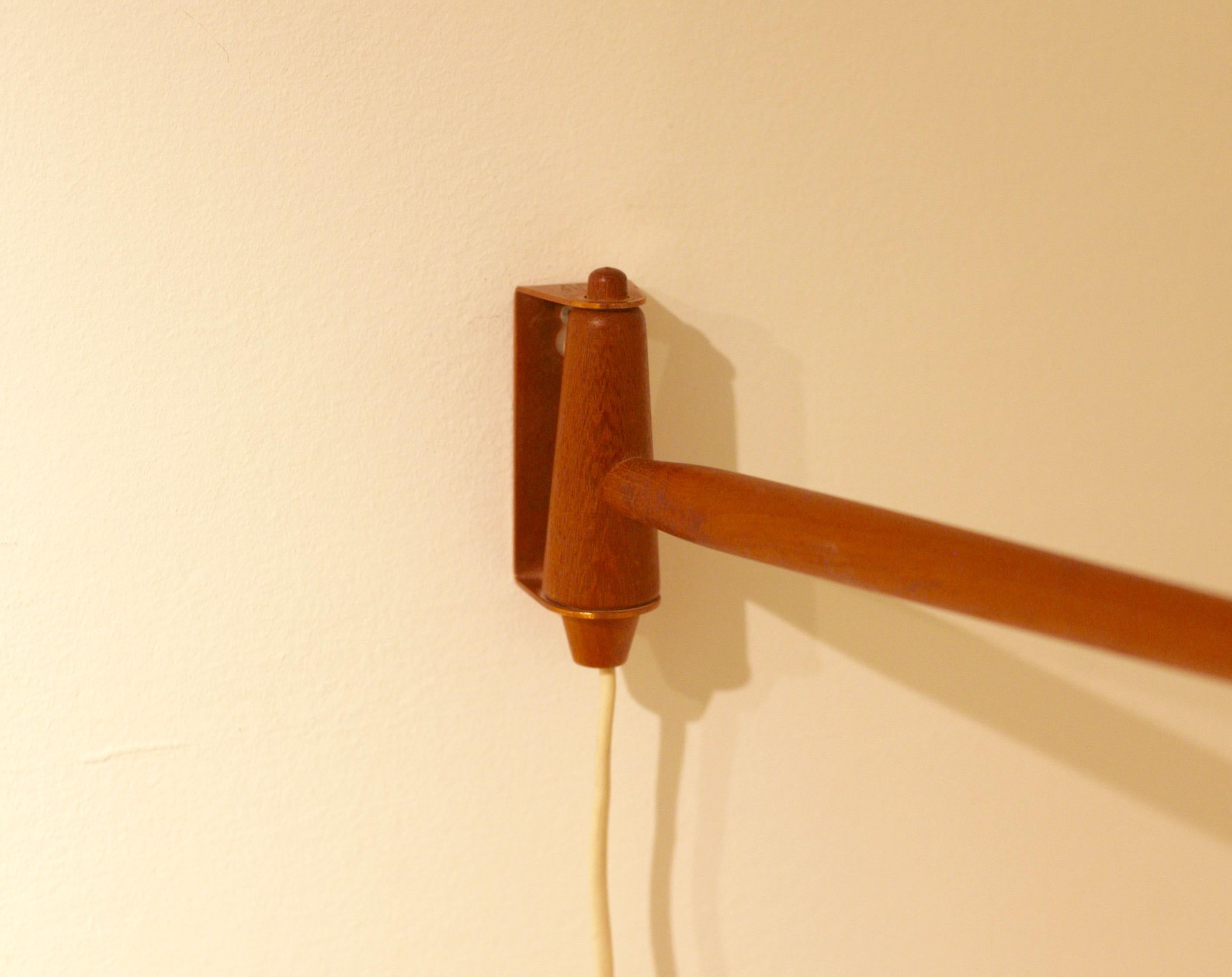 Swedish Early copper wall lamp by Hans-Agne Jakobsson For Sale