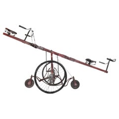 Early Custom Made Circus Clown Sea-Saw Bicycle