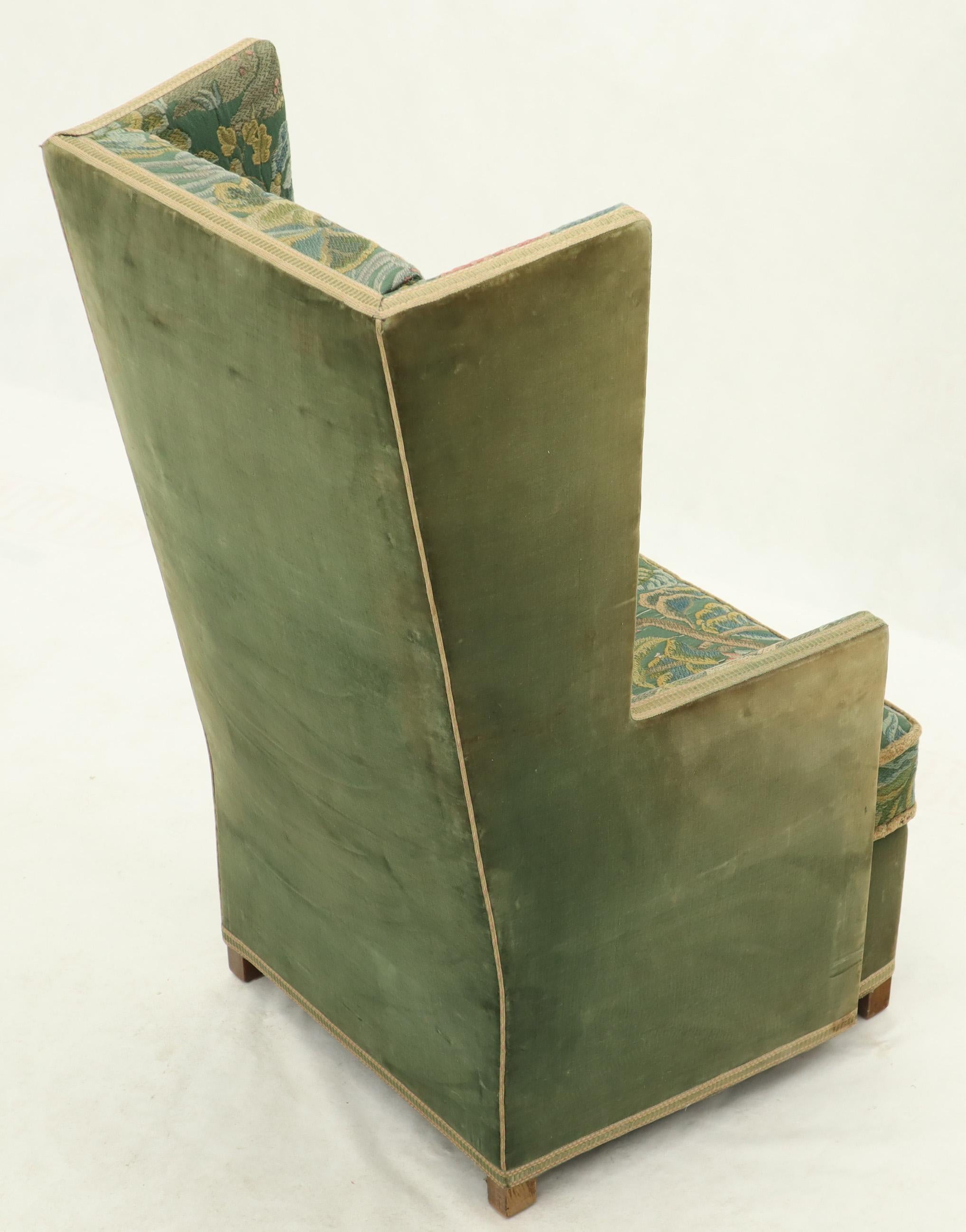 Früher dänischer Art-Déco-Sessel mit hoher Rückenlehne von Aage Hansen, Beginn des Modernismus (Moderne der Mitte des Jahrhunderts) im Angebot