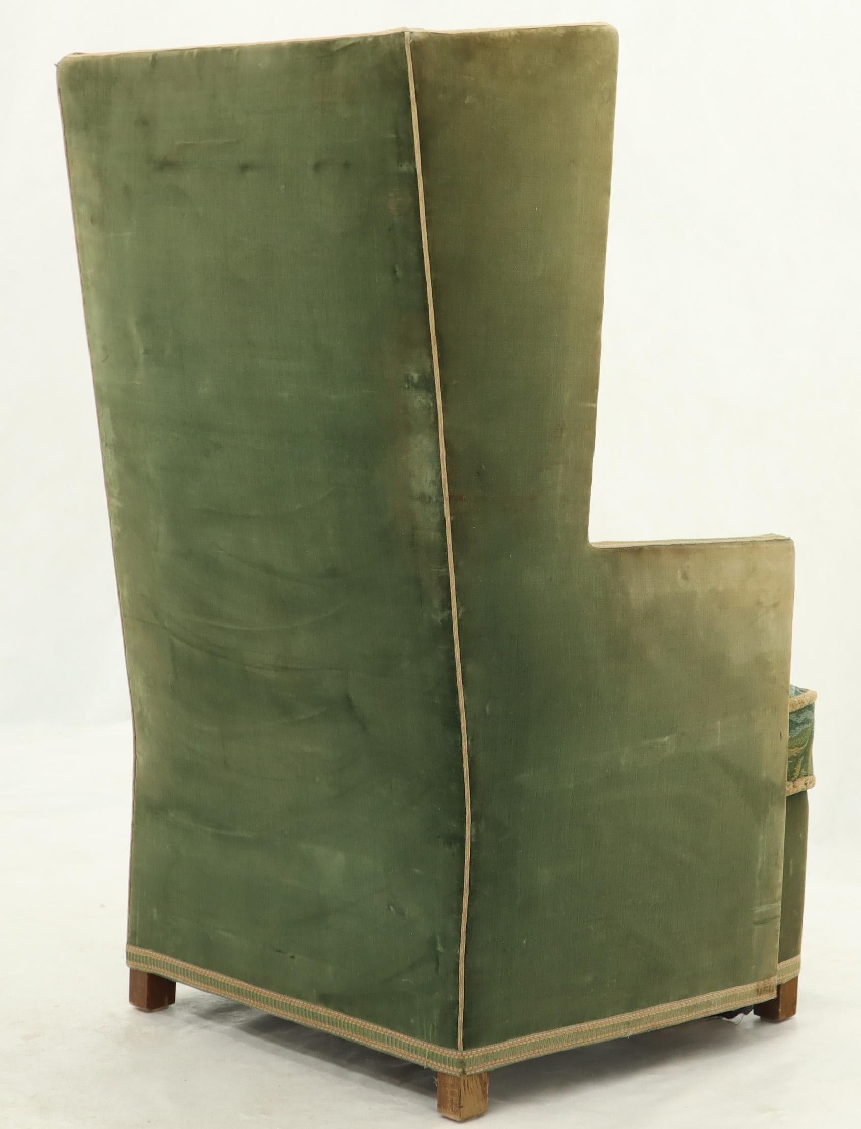 Früher dänischer Art-Déco-Sessel mit hoher Rückenlehne von Aage Hansen, Beginn des Modernismus im Zustand „Gut“ im Angebot in Rockaway, NJ