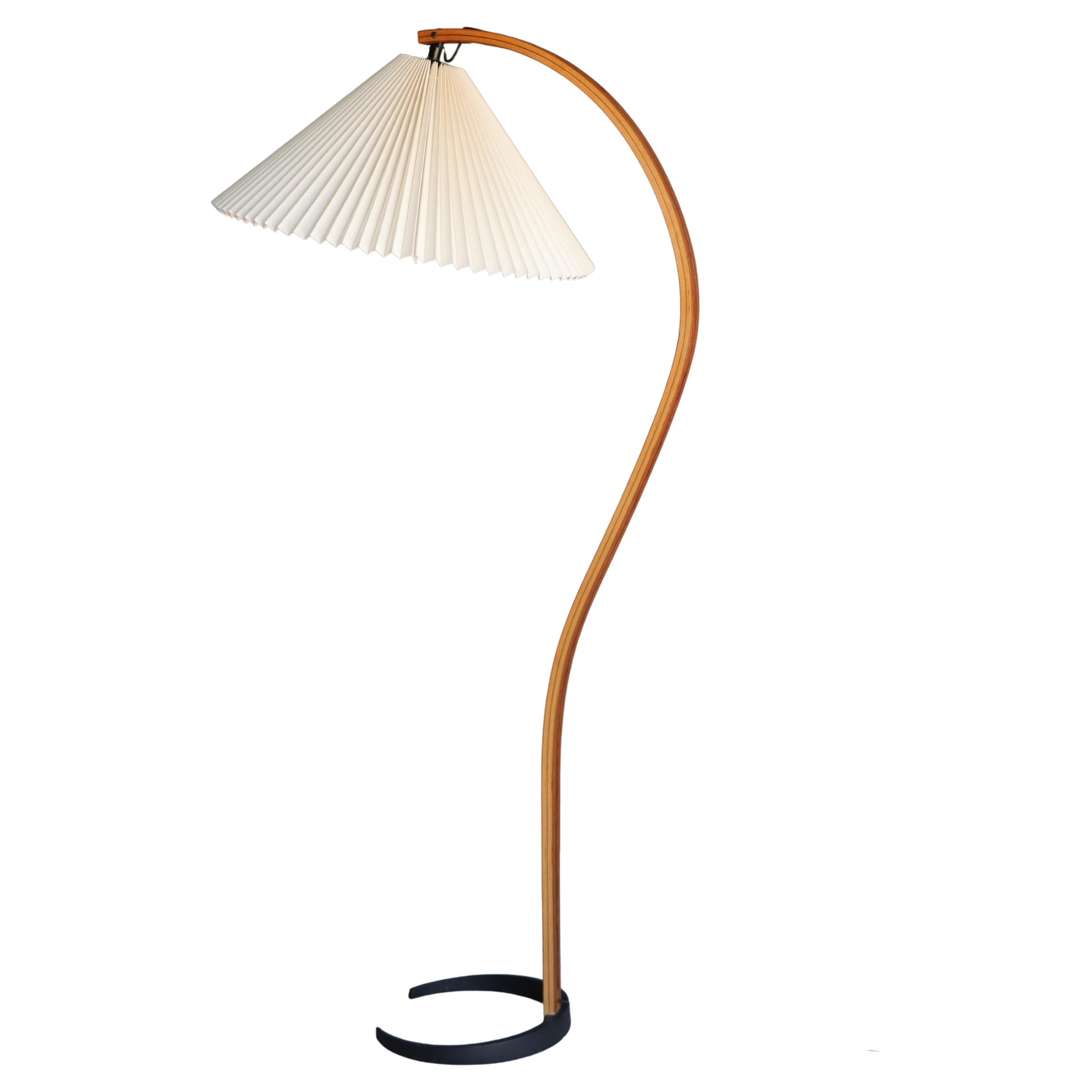 Early Danish Bentwood Floor Lamp by Mads Caprani, 1970s