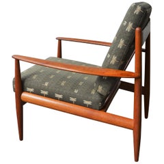Vintage Early Danish Modern Grete Jalk Teak Lounge Chair for France & Daverkosen