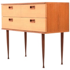 Early Danish Teak Chest of Drawer, 1950s