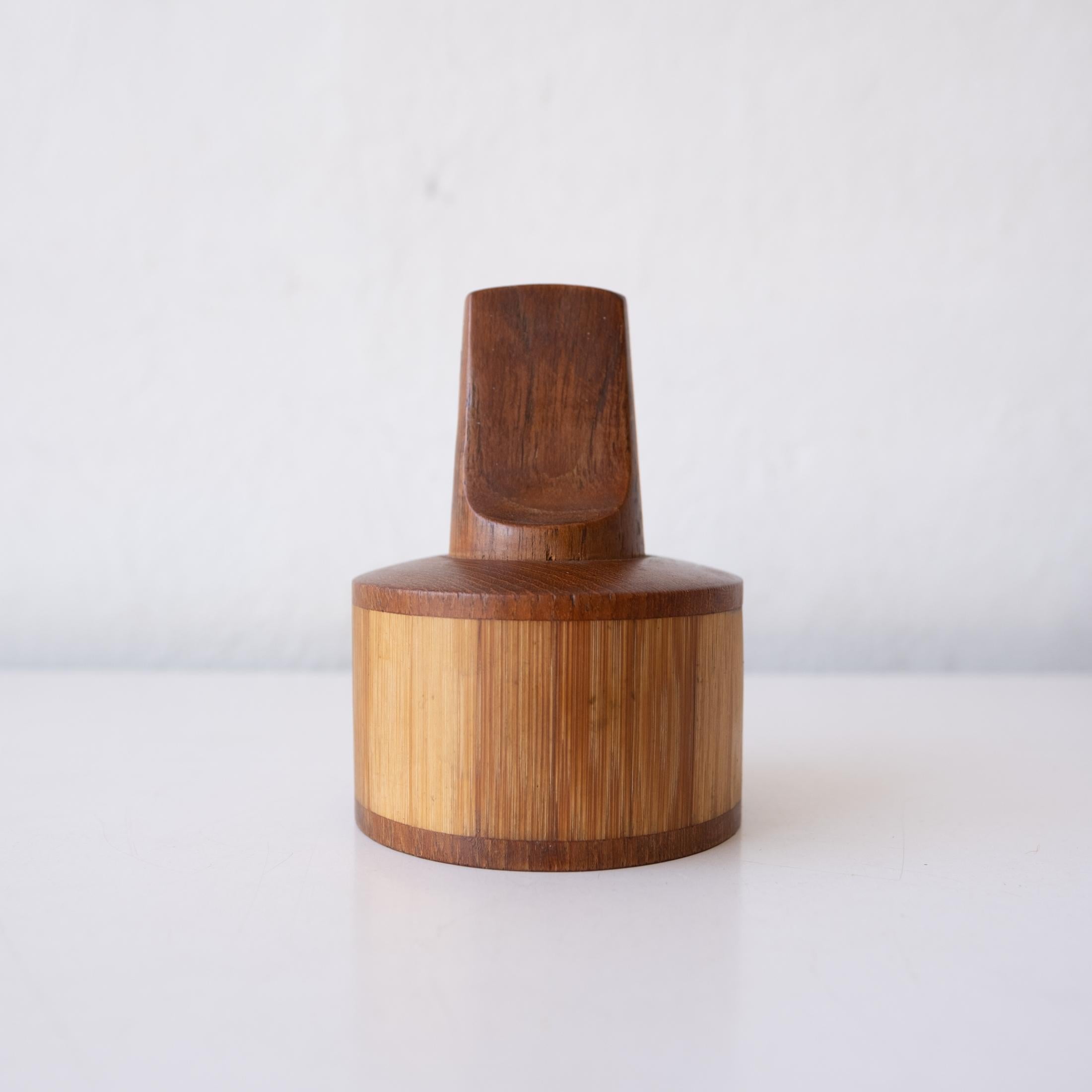 Early Dansk Bamboo Pepper Mill by Jens Quistgaard In Good Condition In San Diego, CA