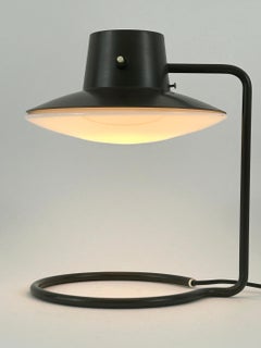 Early Dark Brown Oxford Table Lamp by Arne Jacobsen for Louis Poulsen 1960s