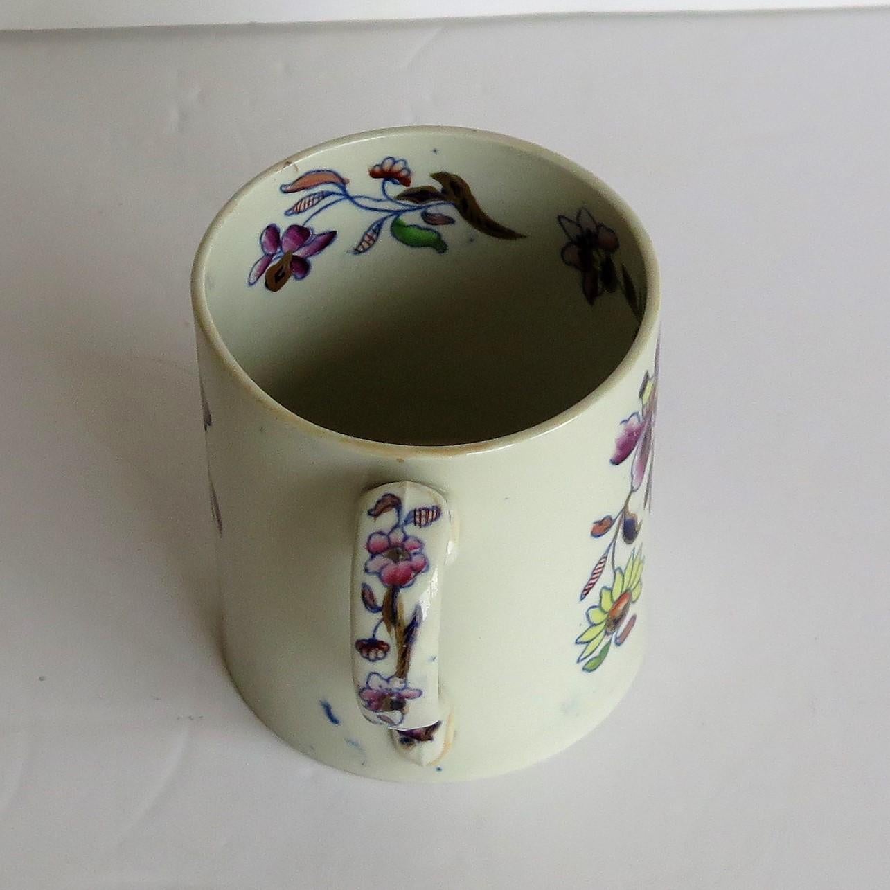 Early Davenport Ironstone Mug Hand Painted Chinoiserie Pattern 659, circa 1815 For Sale 1
