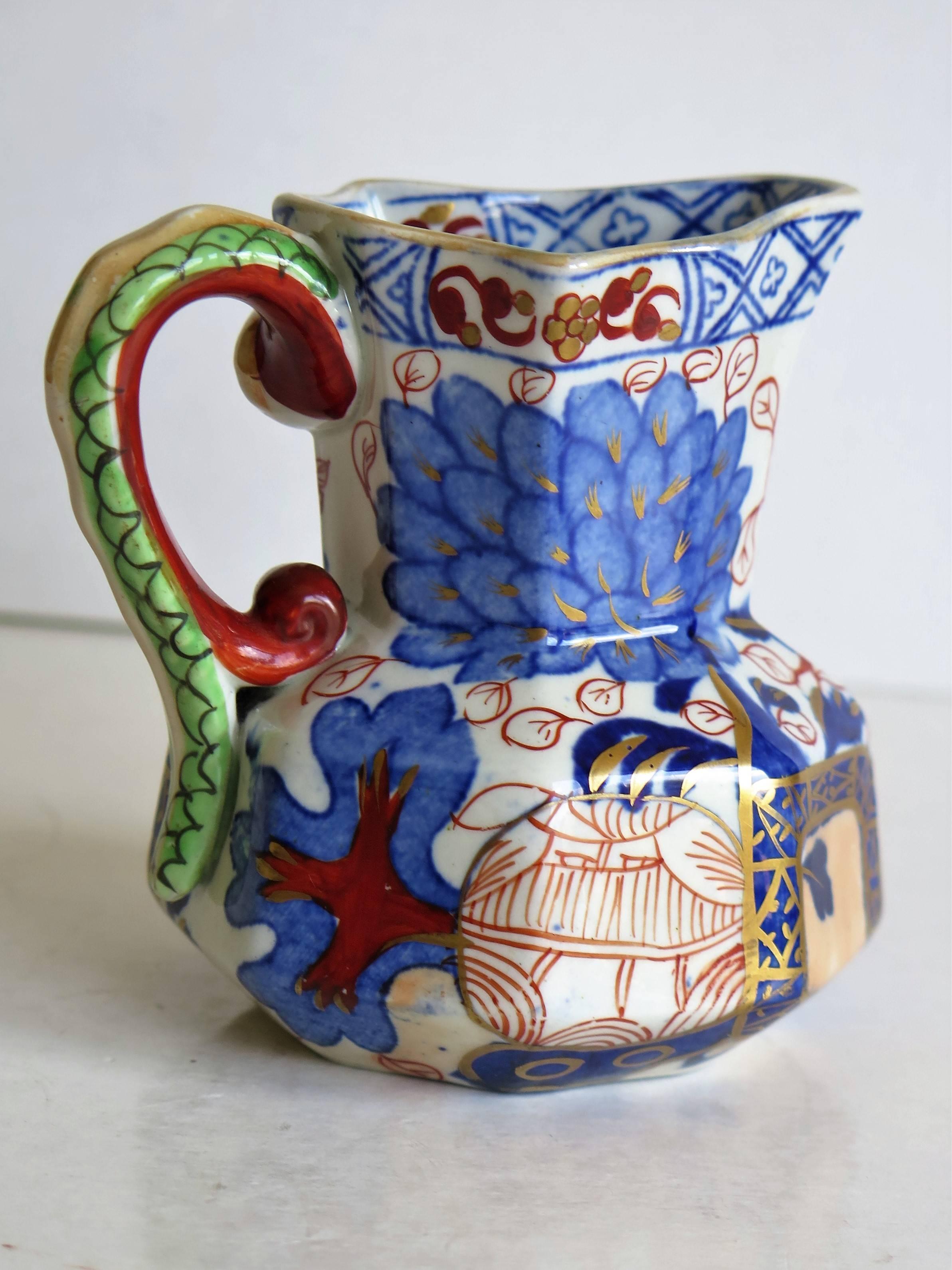 Chinoiseries Petite cruche Hydra en pierre de fer de Davenport:: modèle Jardiniere:: anglais:: vers 1815