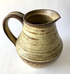 Early David Cressey California Modern Stoneware Pitcher