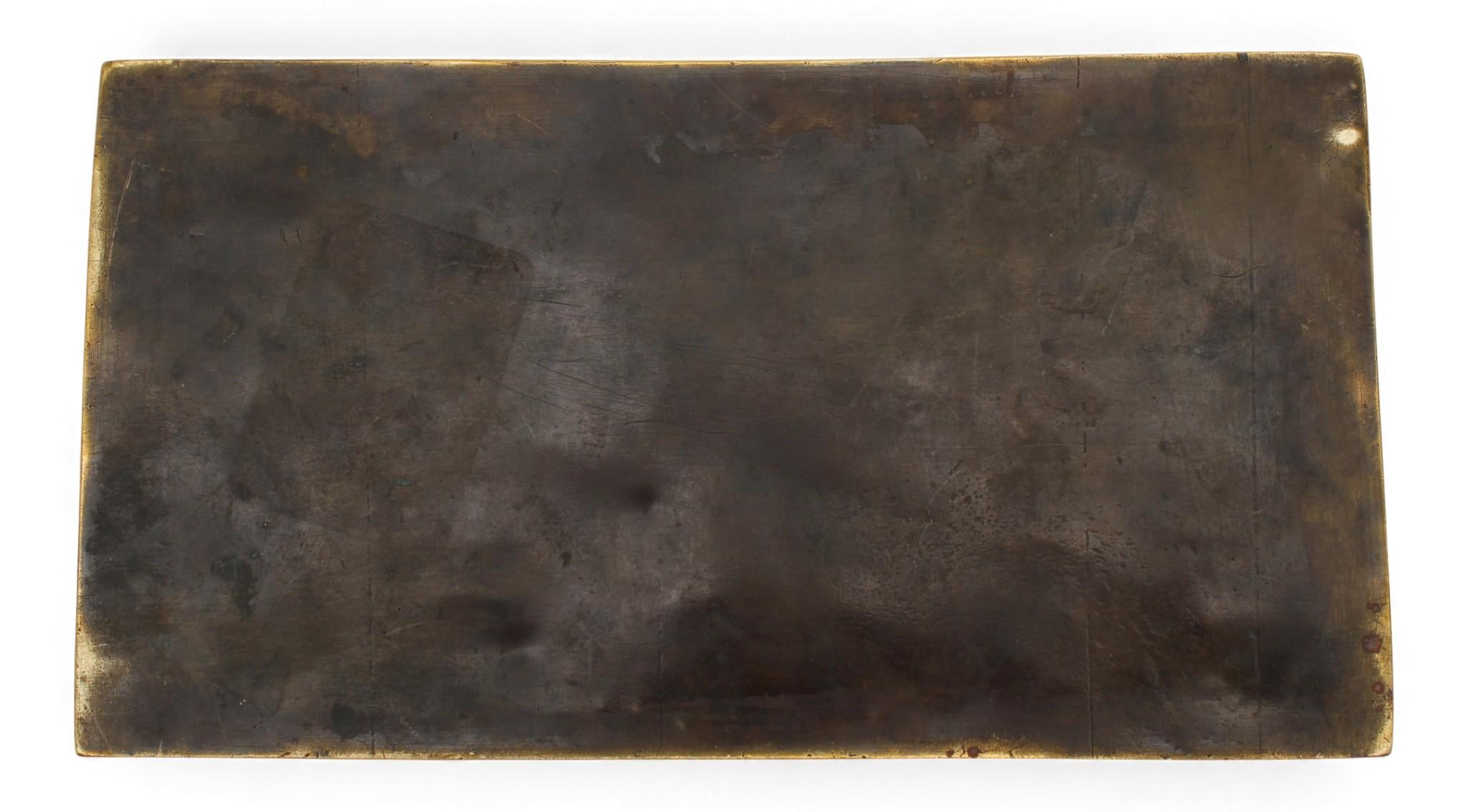 Scatola decorativa in ottone, Bezalel Art School, Gerusalemme, 1912 in vendita 11