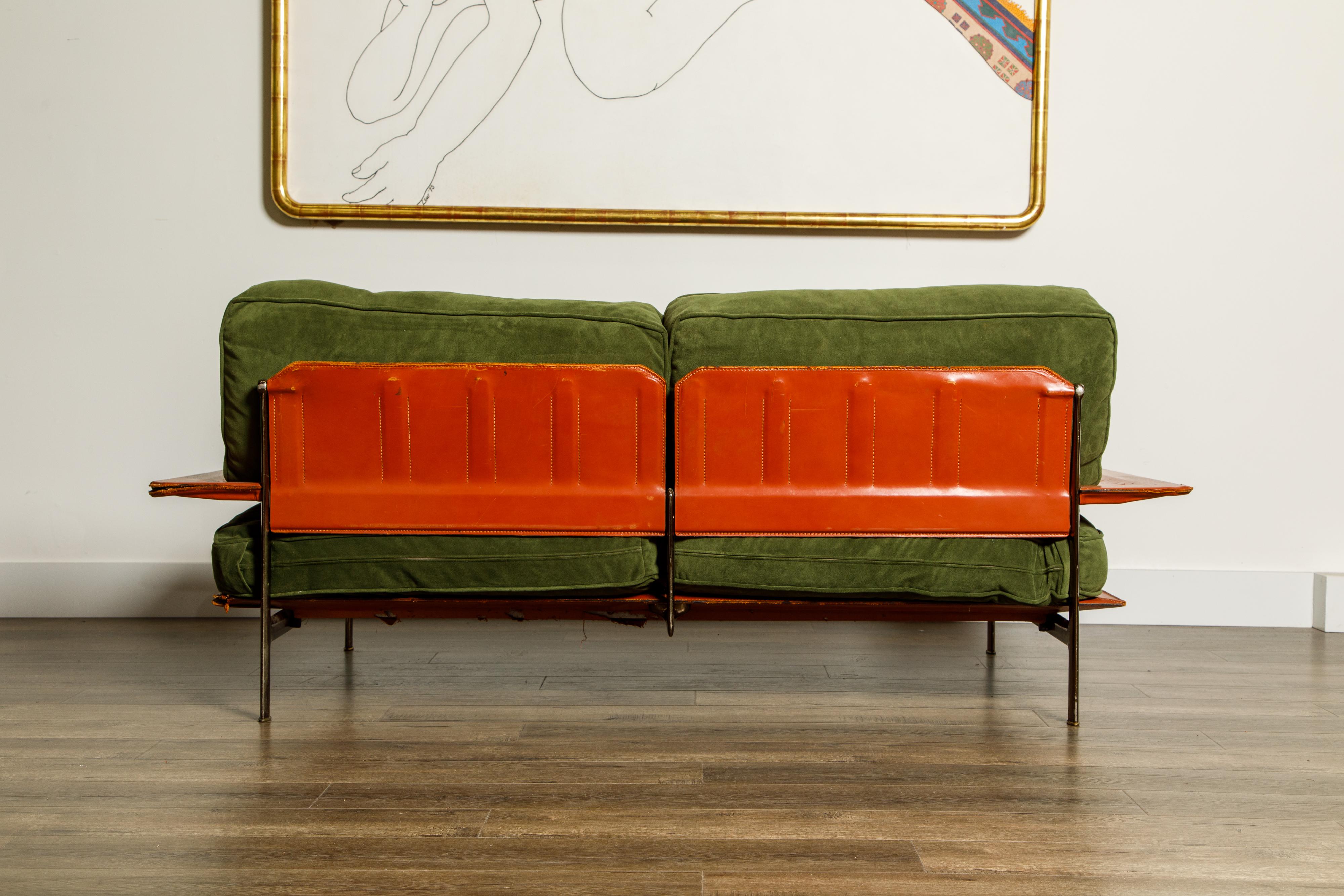 Early 'Diesis' Loveseat Sofas by Paolo Nava for B&B Italia, c 1979 Italy, Signed In Good Condition In Los Angeles, CA