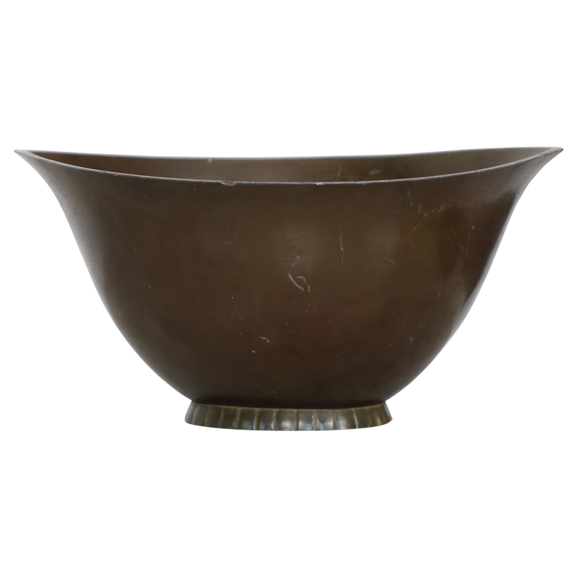 Early Diskometal Bowl designed by Just Andersen, 1920s, Denmark