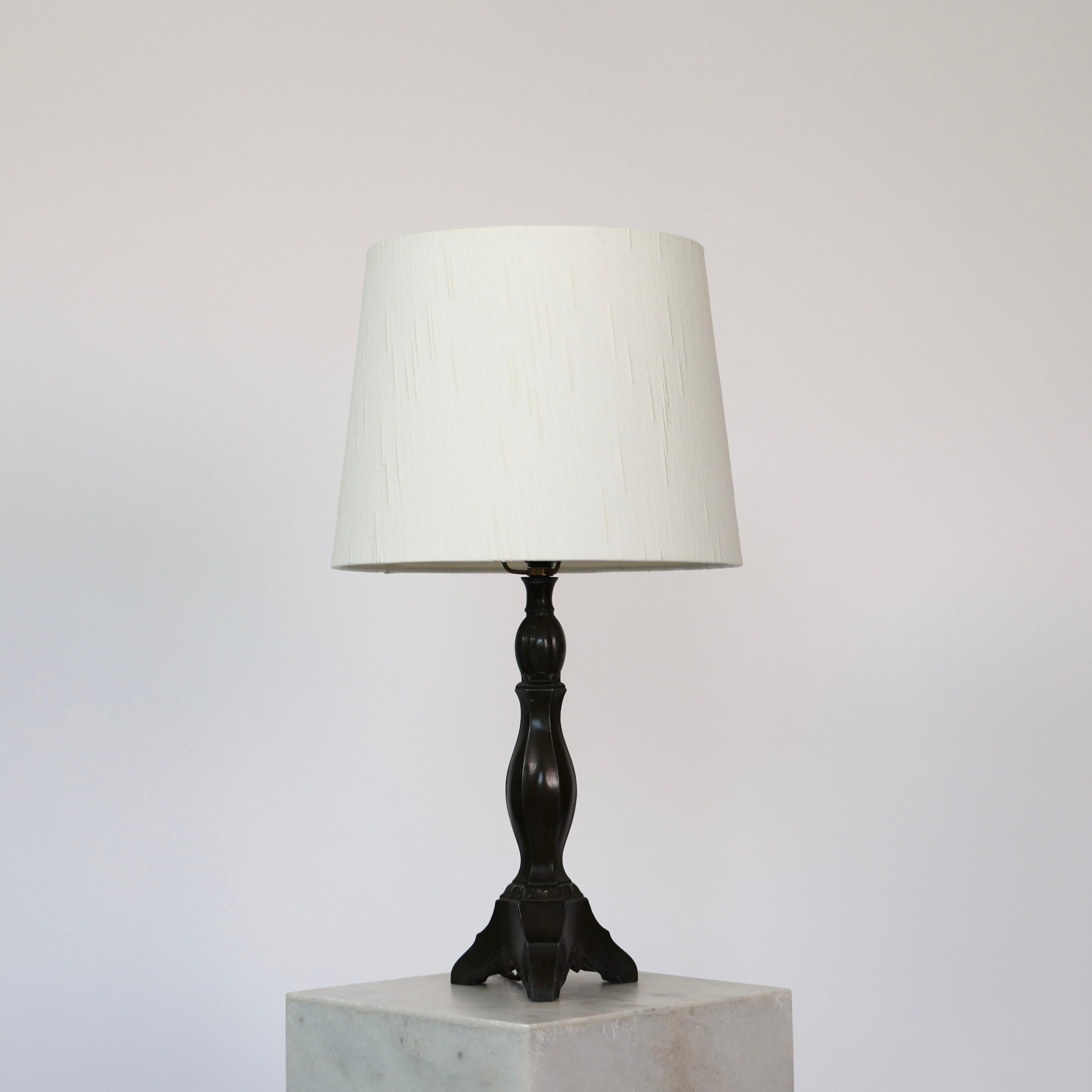 Lampes de table Diskometal de Just Andersen, années 1920, Danemark Bon état - En vente à Værløse, DK