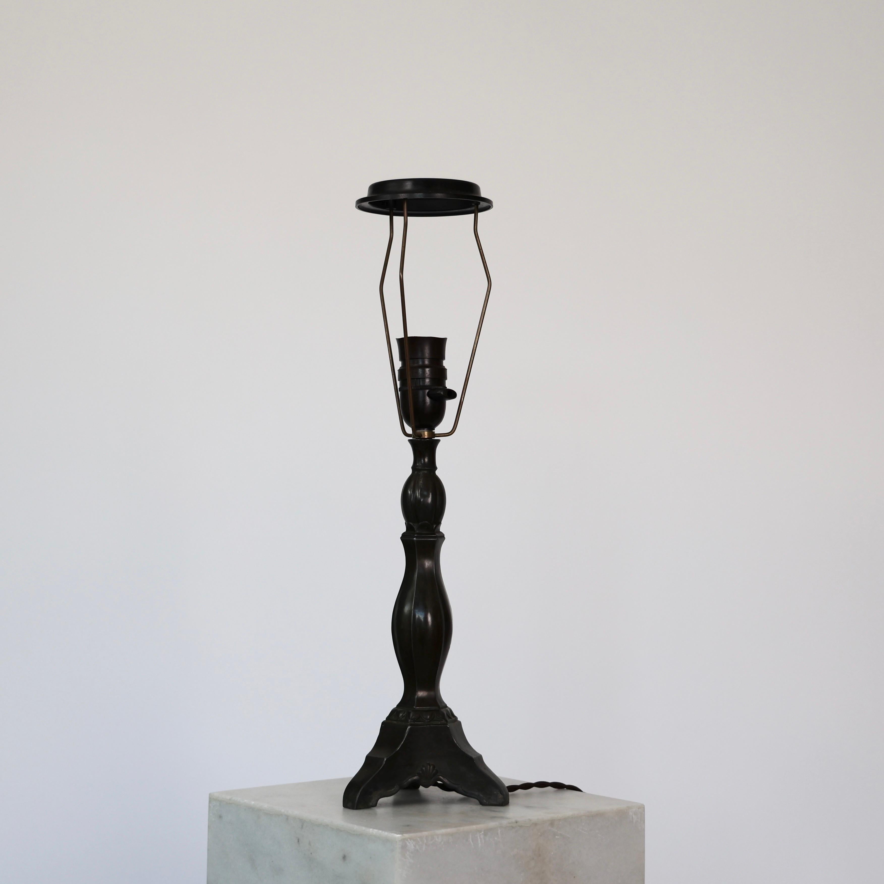 Lampes de table Diskometal de Just Andersen, années 1920, Danemark en vente 1