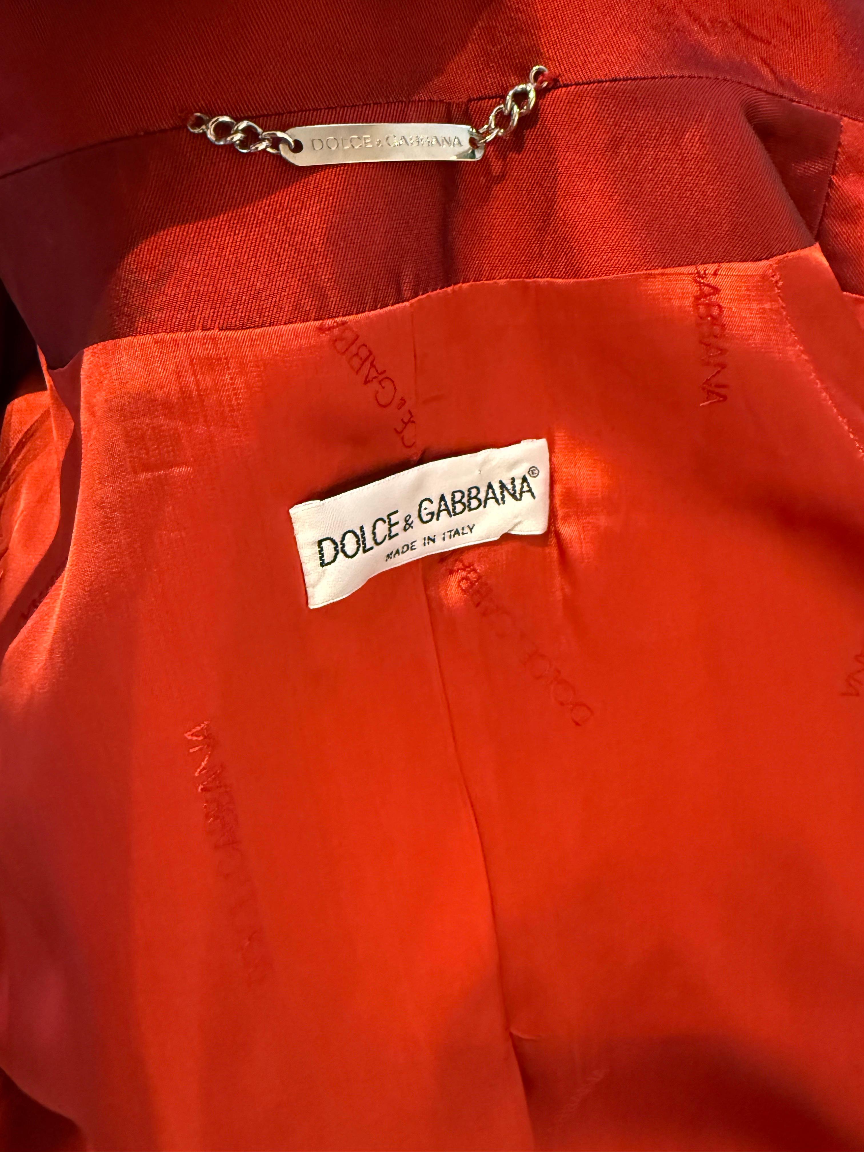Early Documented Dolce&Gabbana Runway Silk Jacket SS 1996 worn by Yasmeen Ghauri For Sale 8