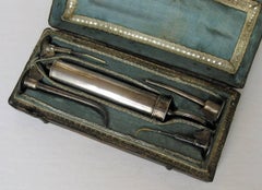 Early Dominique Anel Syringue in Solid Silver, First Half of 18th Century