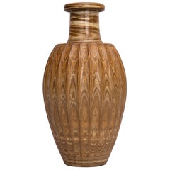 Vaso Bud in agateware Doulton Lambeth di prima generazione