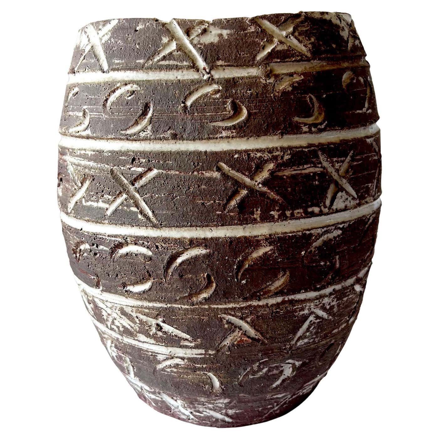 Early Doyle Lane Stoneware California Studio Ovoid Vessel For Sale at ...