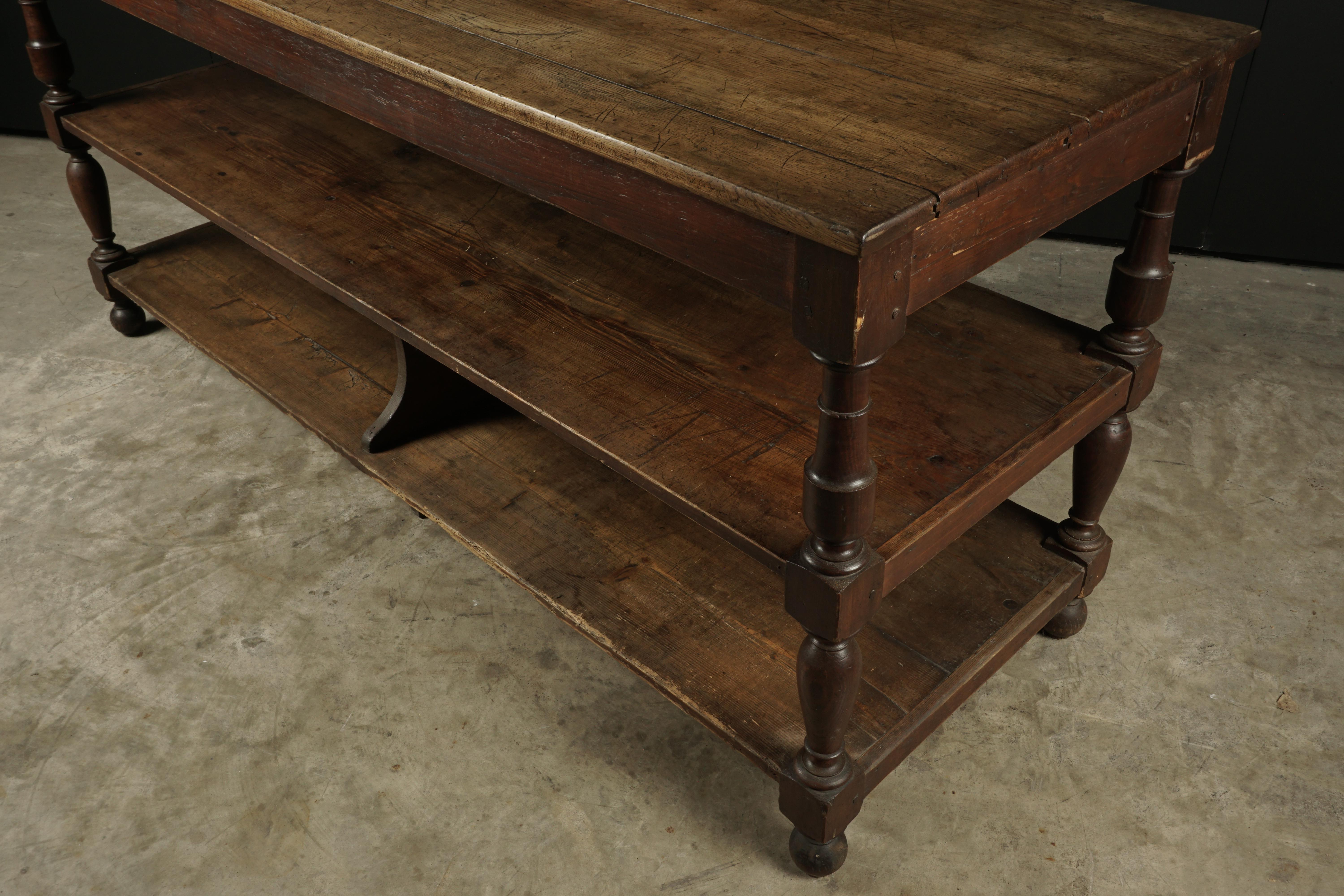 European Early Draper Table from France, circa 1890