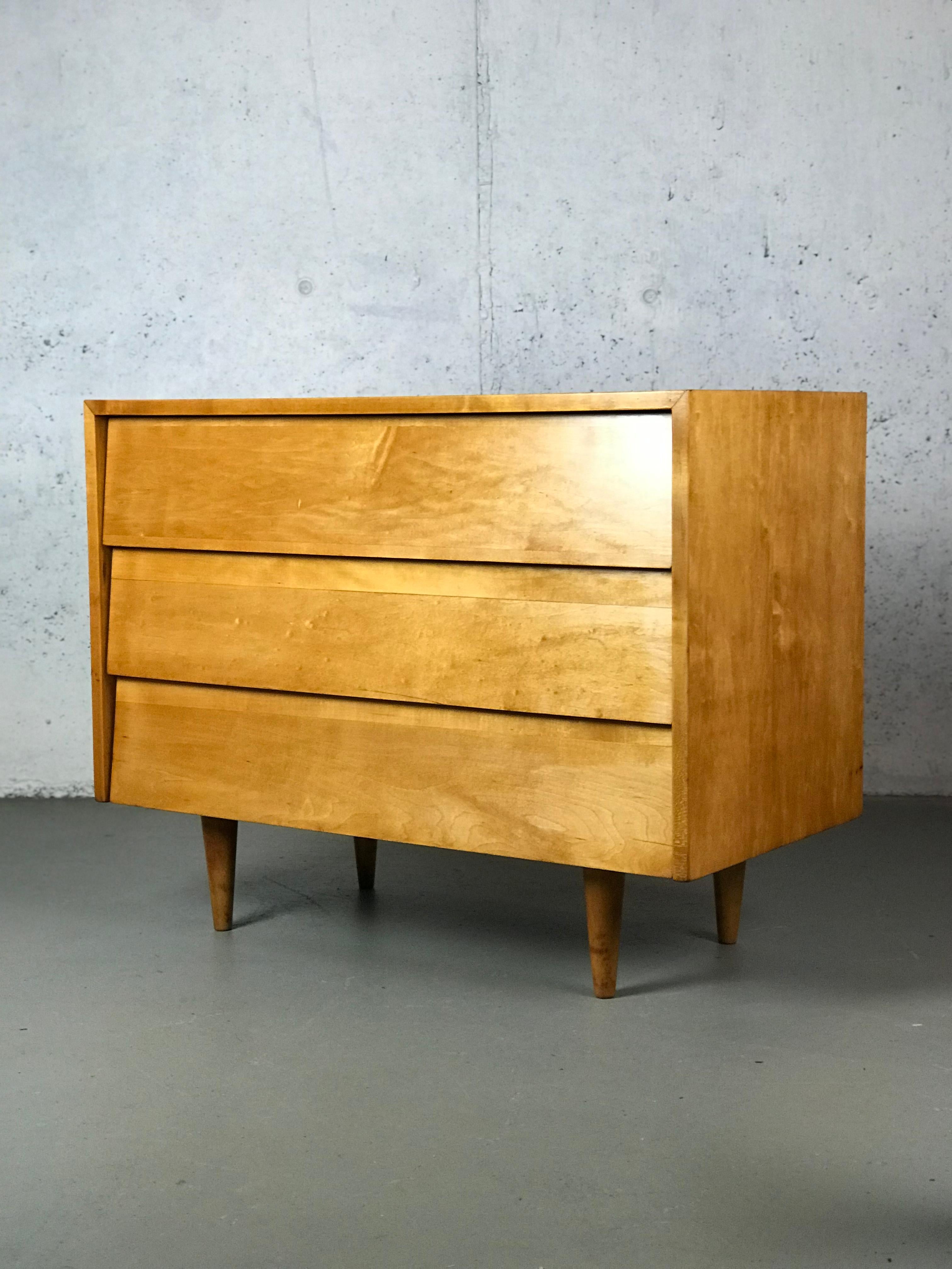 Early Dresser Chest in Birch by Florence Knoll for Knoll Associates in 1948 5