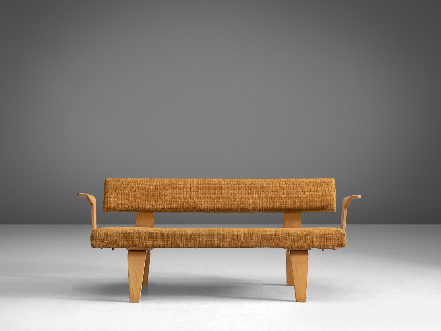 Early Dutch Design Settee by Cor Alons, 1947 In Good Condition In Waalwijk, NL