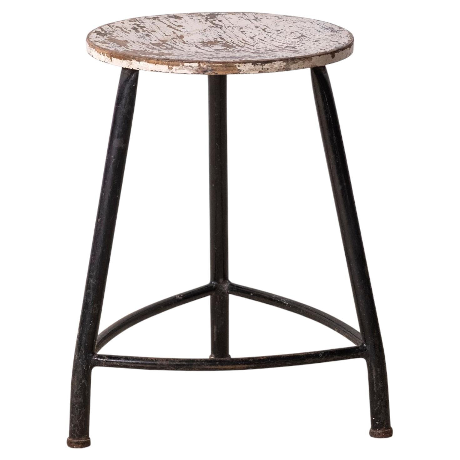 Early Dutch Industrial Stool Attributed to Friso Kramer, Ahrend De Cirkel, 1950s
