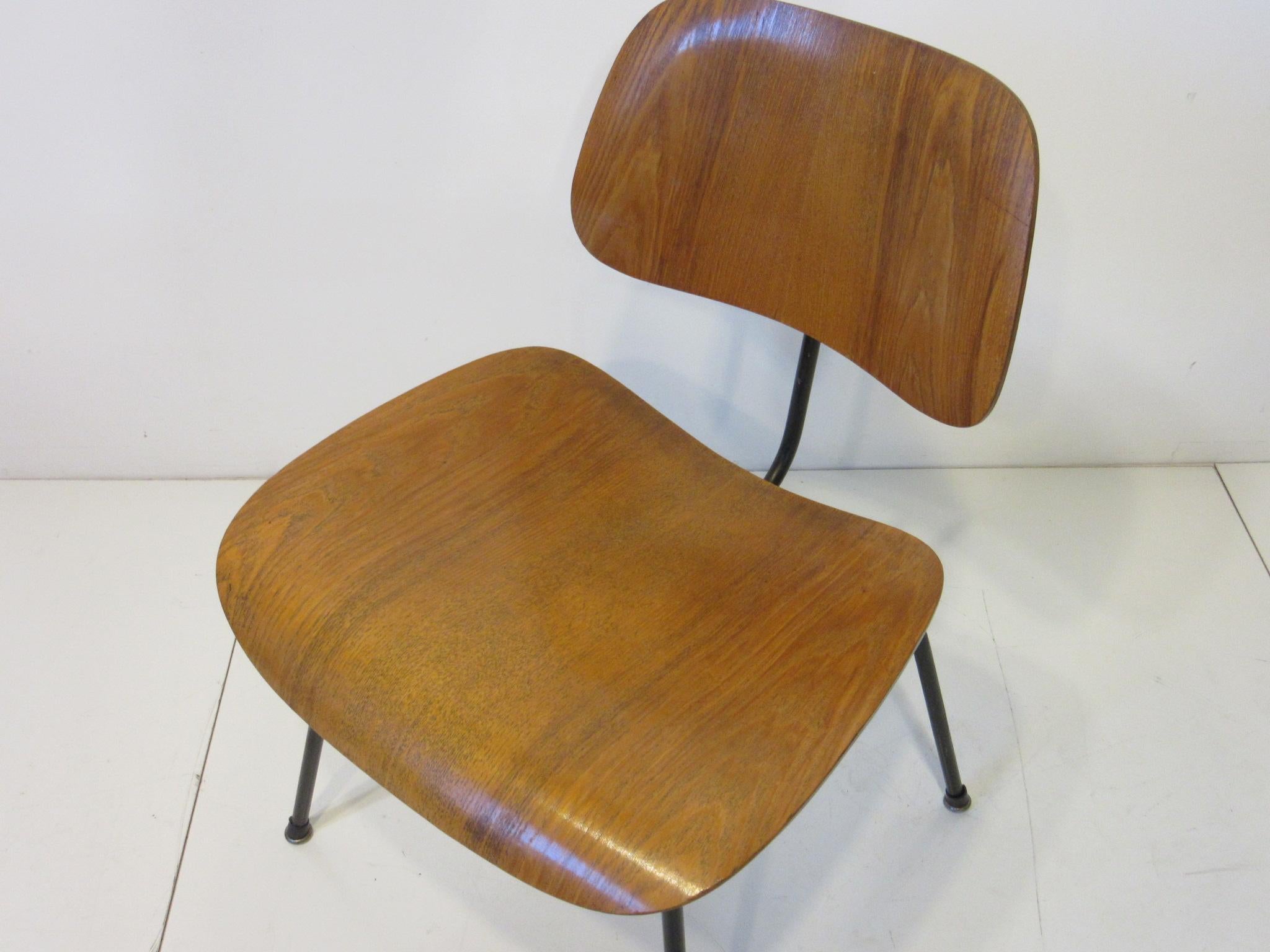 Early Eames DCM Molded Wood Side Chair 2