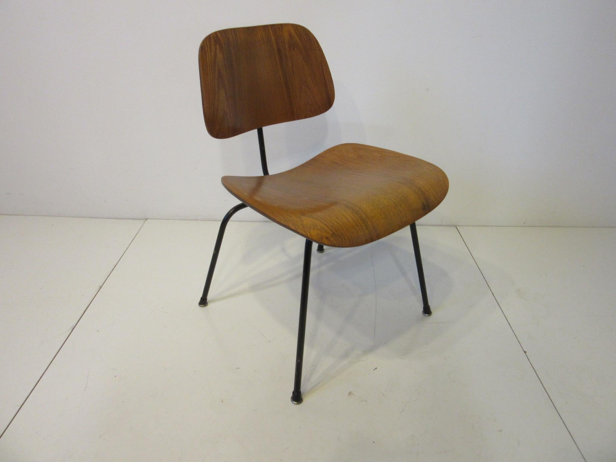 Early Eames DCM Molded Wood Side Chair 3