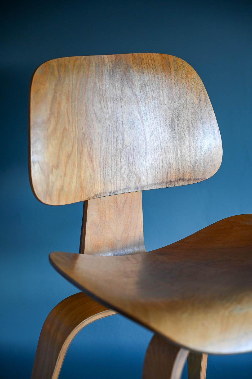 Mid-20th Century Early Eames DCW in Ash, ca. 1955