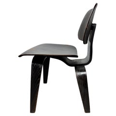 Early Eames DCW (With Evans Label) black aniline