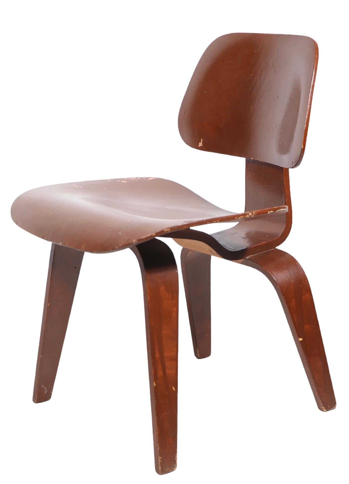 Early Eames Dining  Chair DCW  8
