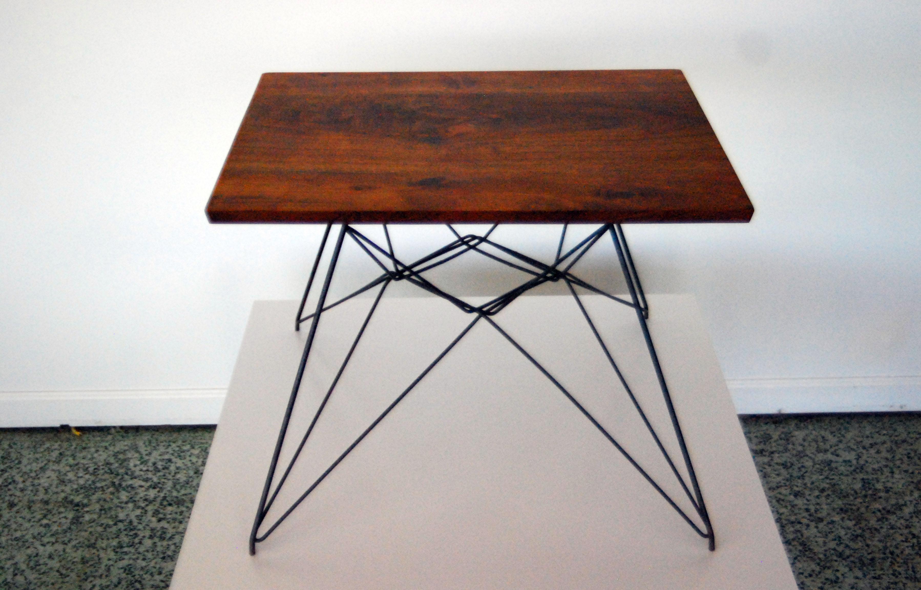 Early Eames Eiffel base table. The top has been recently redone, but the base is original. Scarce find.
 