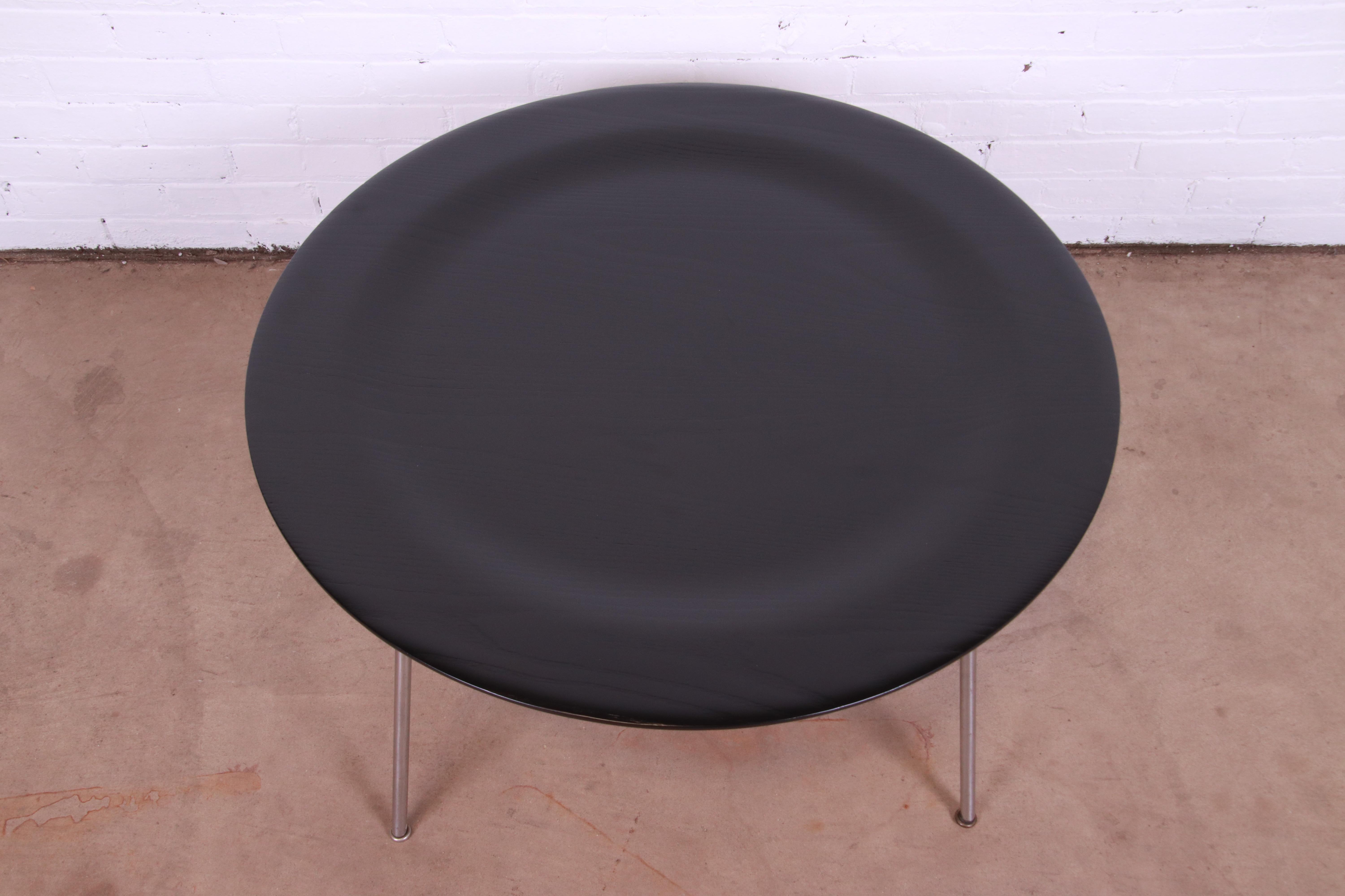 Steel Early Eames for Herman Miller CTM Coffee Table, Newly Refinished For Sale