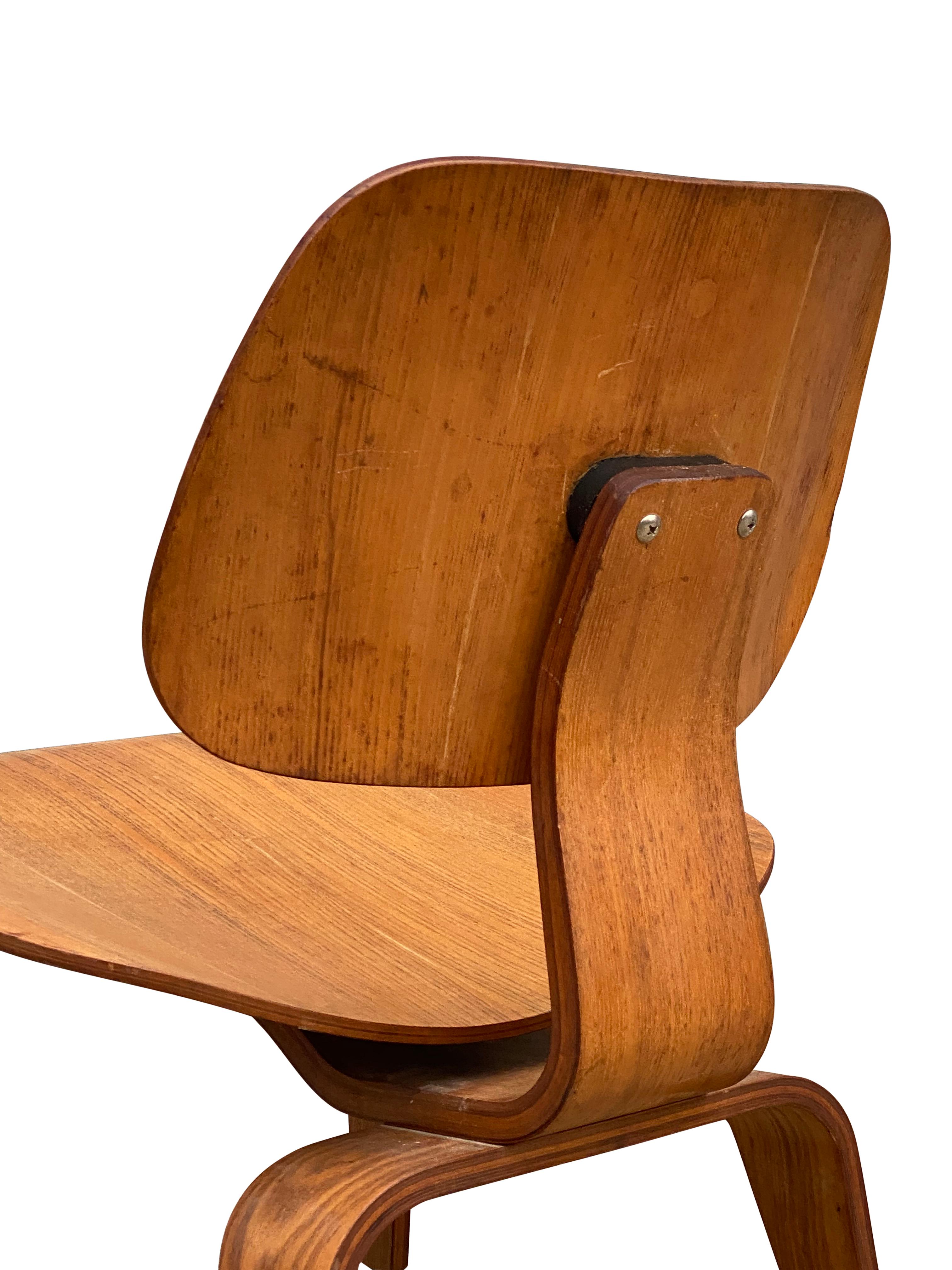 Early Eames LCW in Ash by Evans Products 2