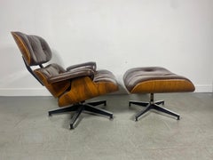 Early Eames Lounge Chair and Ott. Herman Miller - Bois de rose brésilien/cuir 1976