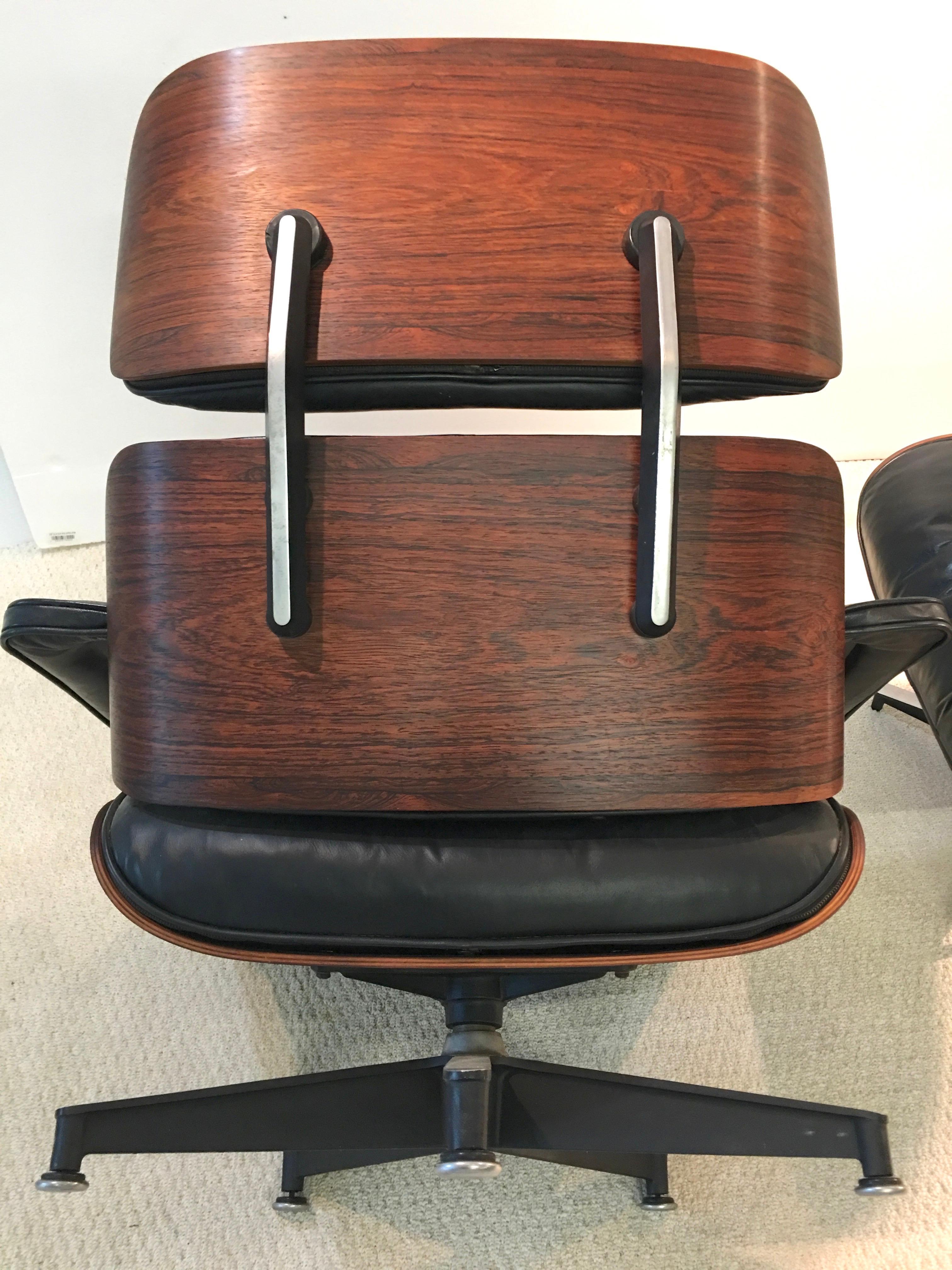 Early Eames Lounge Chair and Ottoman by Herman Miller 1