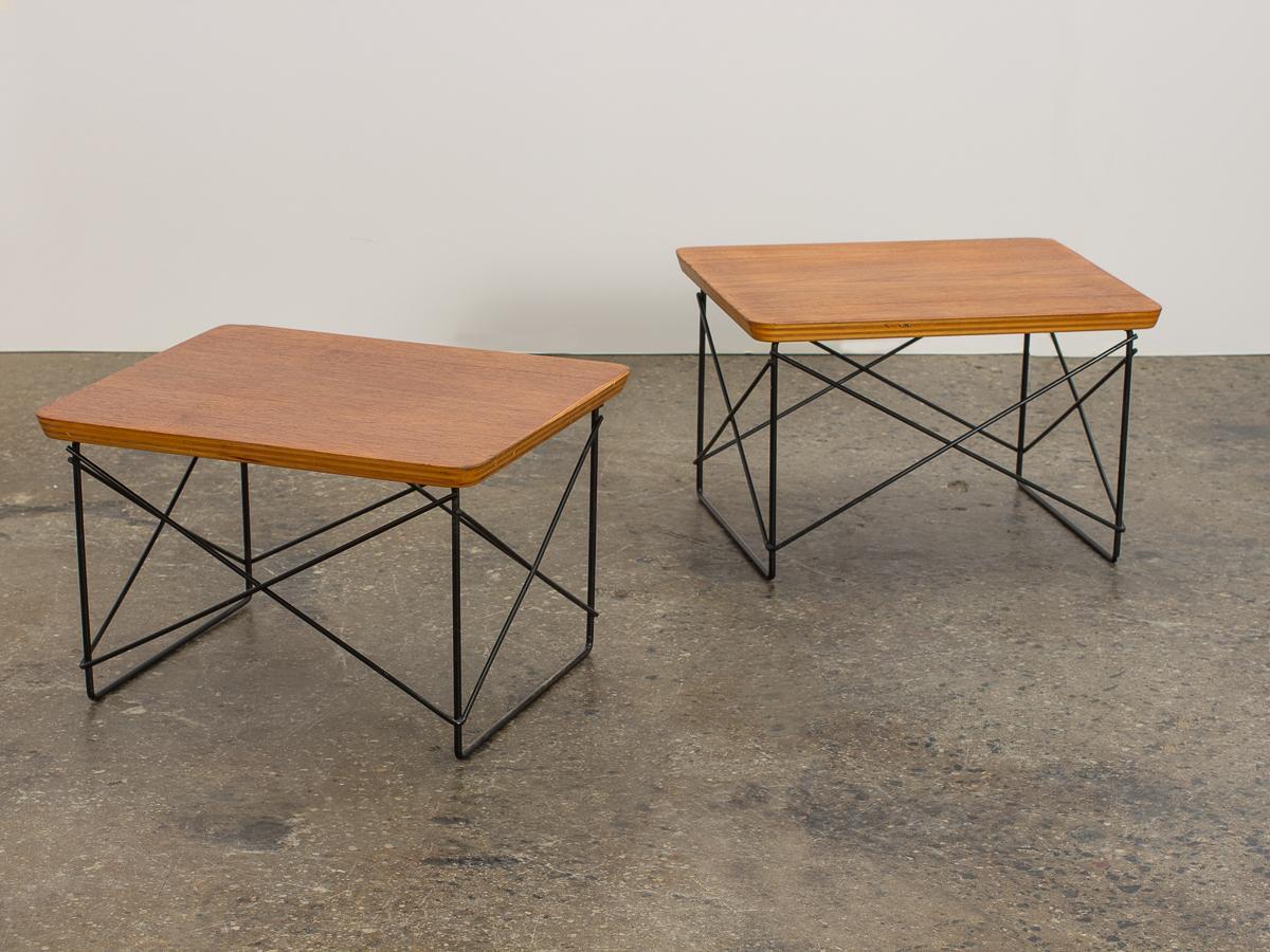 Mid-20th Century Early Eames LTR Side Tables