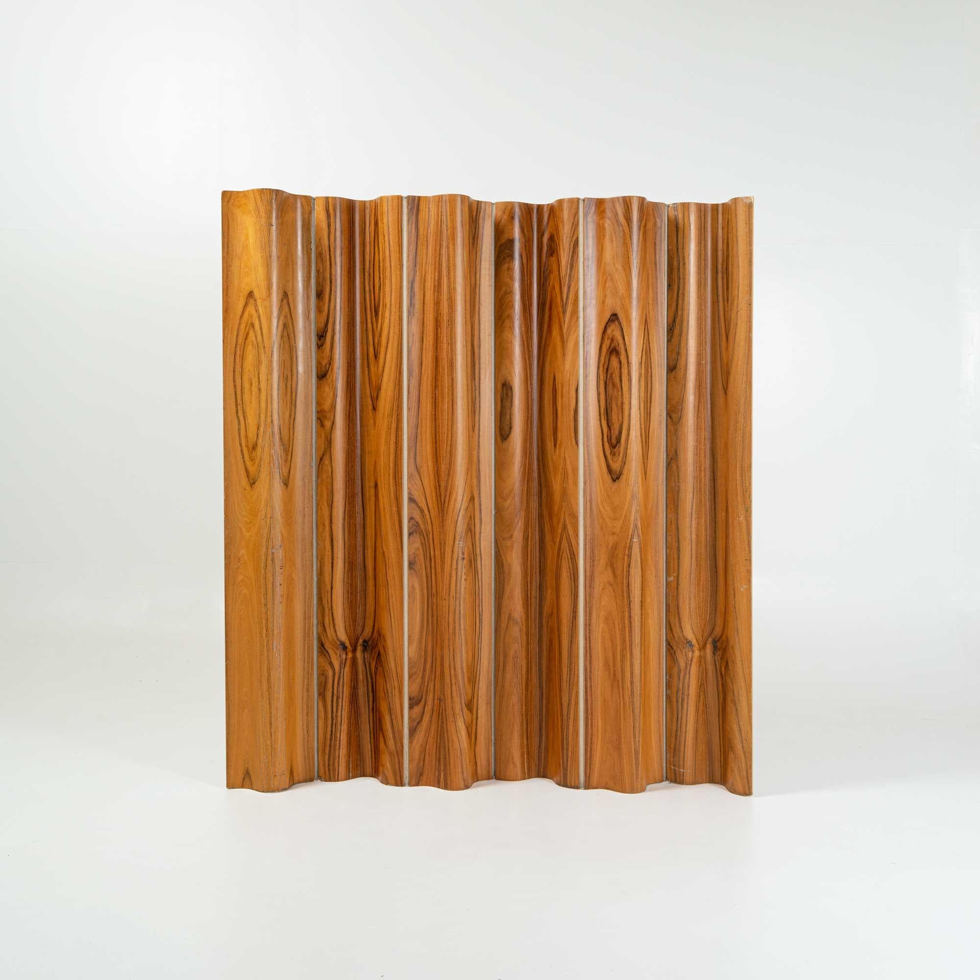 North American Early Eames Screen Room Divider FSW-6 Custom Order in Rosewood For Sale