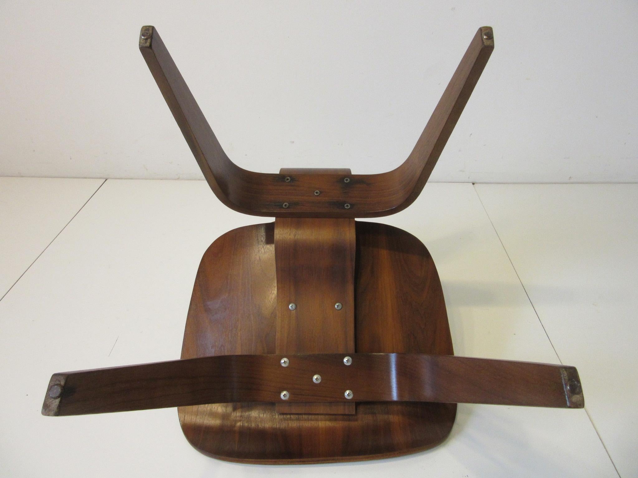 Early Eames Sculptural Walnut DCW by Herman Miller  ( A ) 3