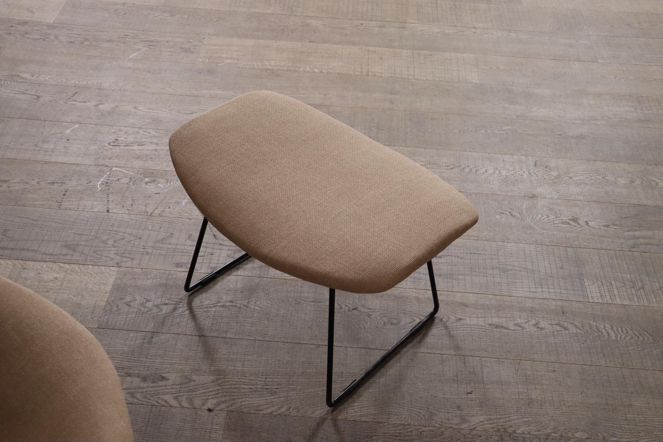 Early Edition Bird Chair With Ottoman By Harry Bertoia For Knoll, Italy 1960s 3