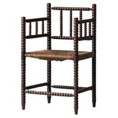 Early edition Bobbin chair sourced in France, dating from the 1930’s.