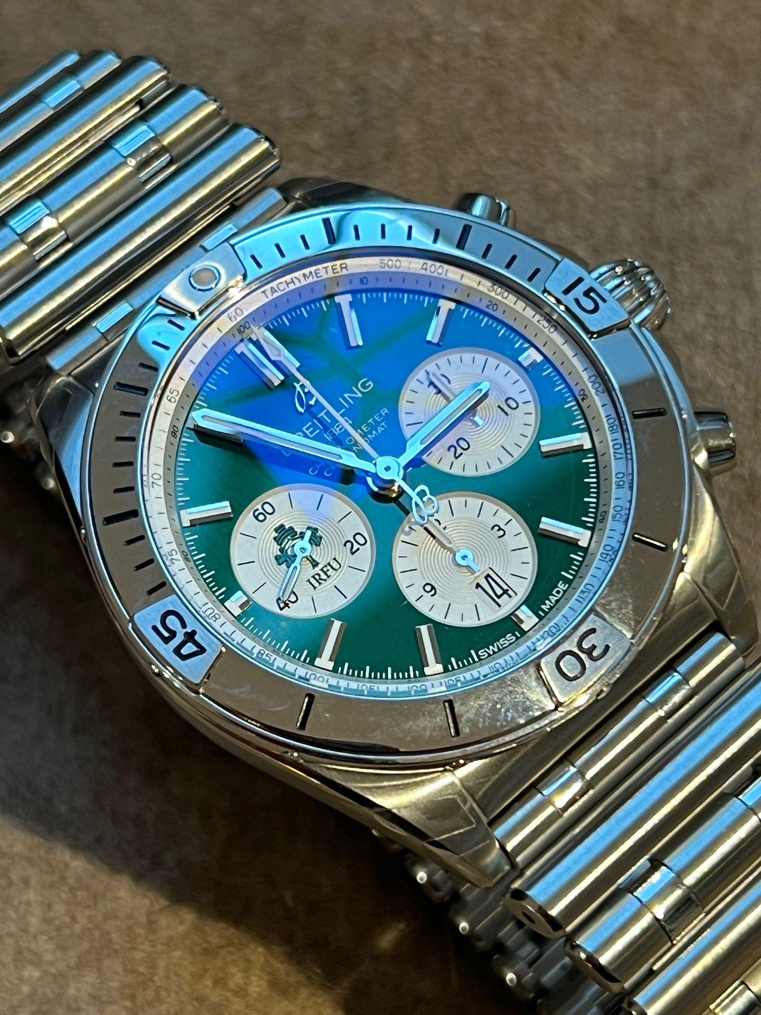 ChRONOMAT B01 NOUVEAU BRAND ÉDITION EARLY EDiTION NEW BREITLING, 42 SIX NATIONS IRELAND WATCH 13