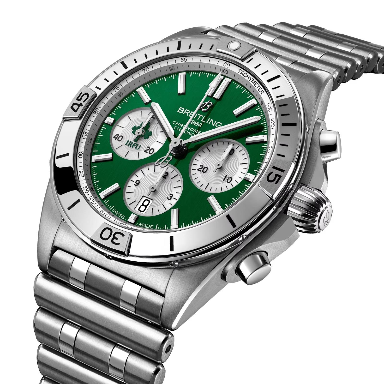 Contemporain ChRONOMAT B01 NOUVEAU BRAND ÉDITION EARLY EDiTION NEW BREITLING, 42 SIX NATIONS IRELAND WATCH