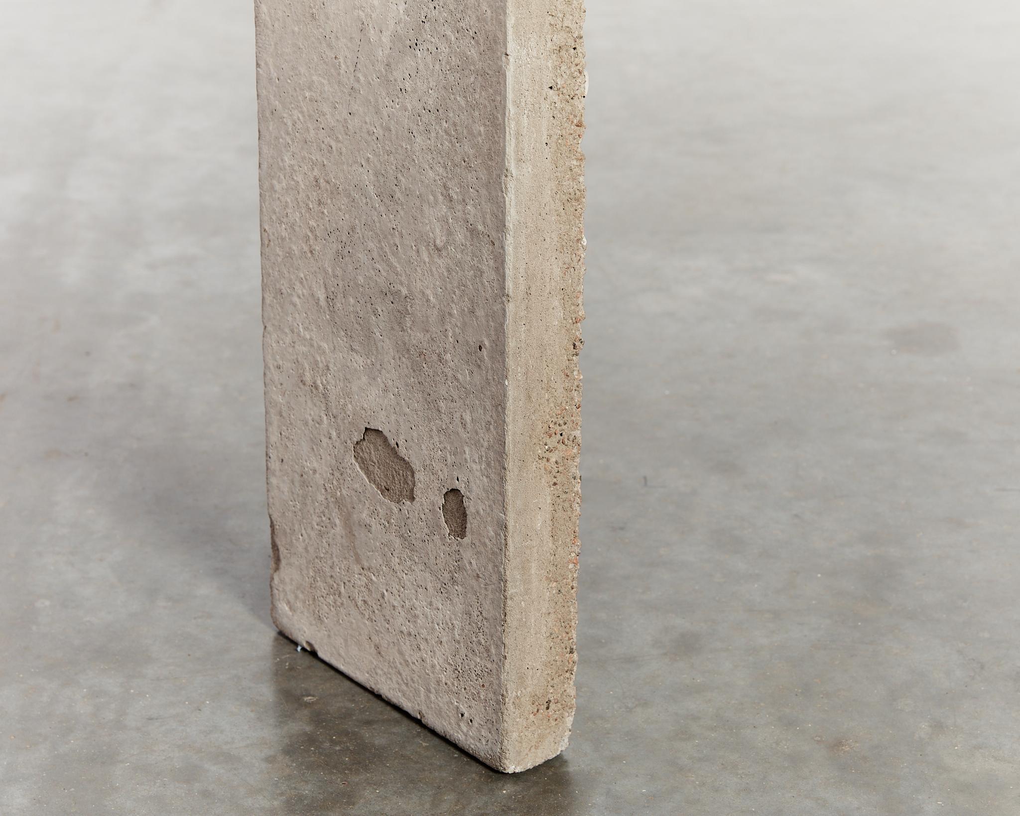 Early edition brutalist concrete steel desk by Jonas Bohlin For Sale 6