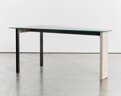 Scrivania brutalista in acciaio e cemento di Jonas Bohlin, prima edizione