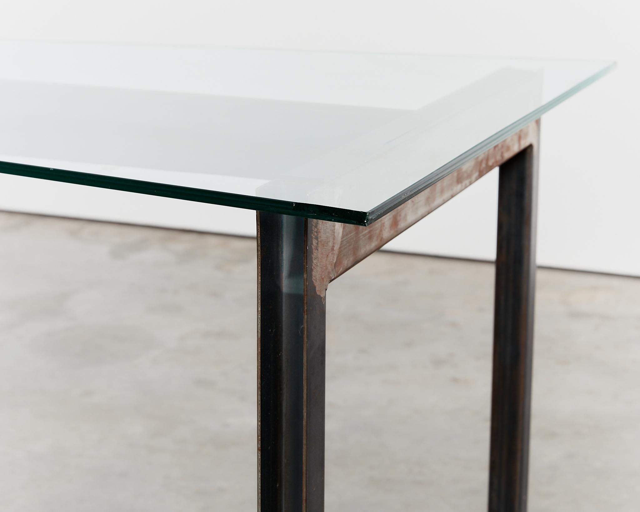 Steel Early edition brutalist concrete steel desk by Jonas Bohlin For Sale