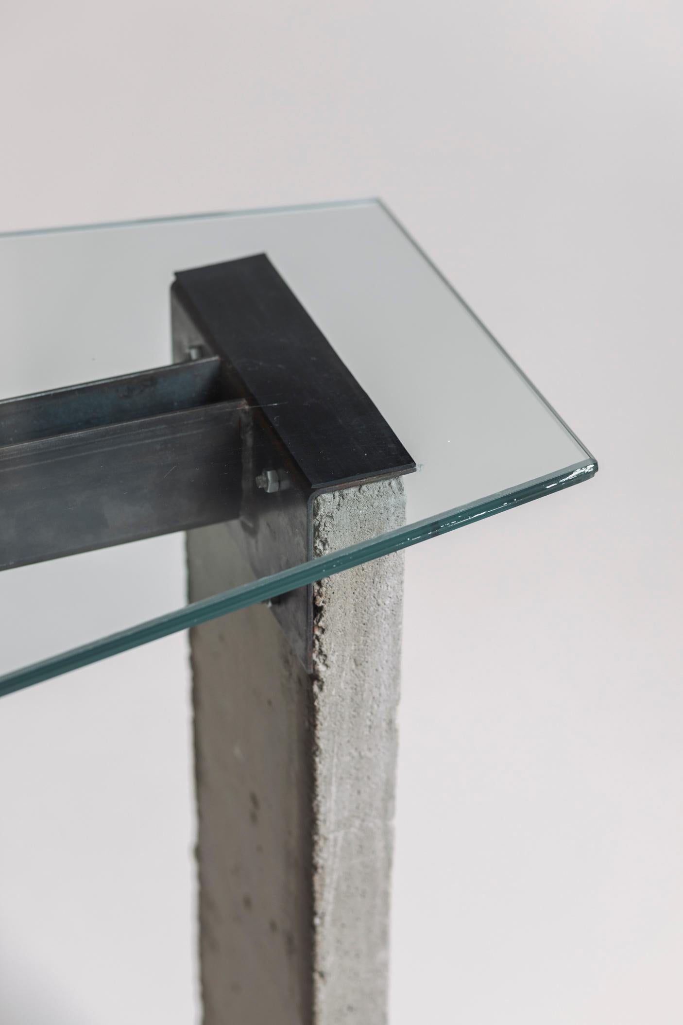 Early edition ‘Concrete’ table by Jonas Bohlin for Källemo, Sweden 1985 10