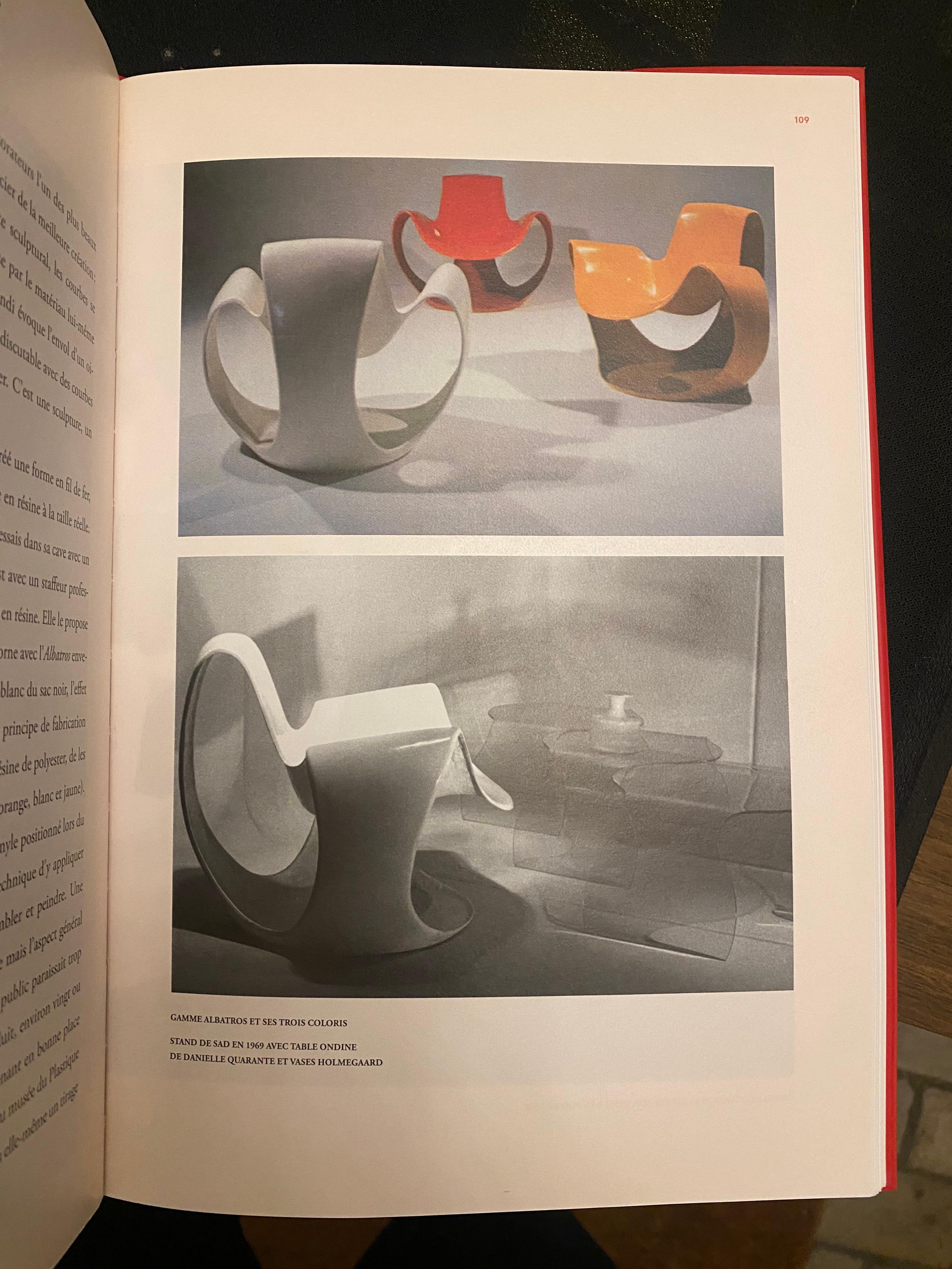 Early Edition Danielle Quarante 'Albatros' Airborne France 1969 Space Age Design 3